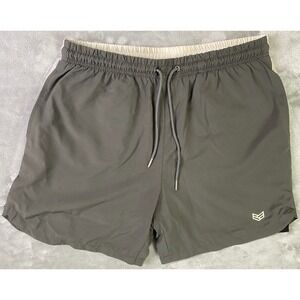 Ronin Factory 2-in-1 Training Shorts Mens Large Grey White Compression Liner